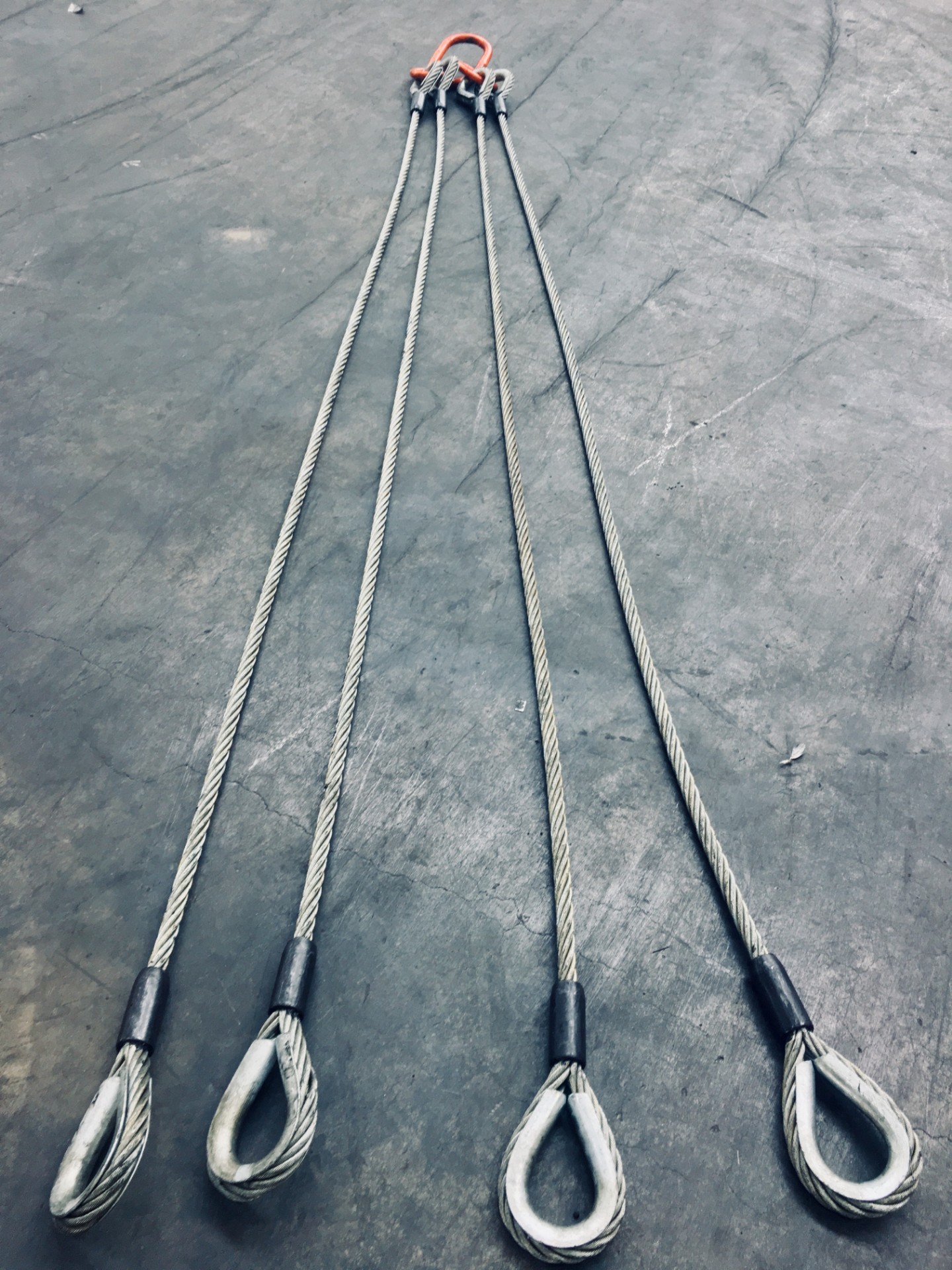 wire rope slings, DNV 2.7-1 lifting set, wire rope termination clamp